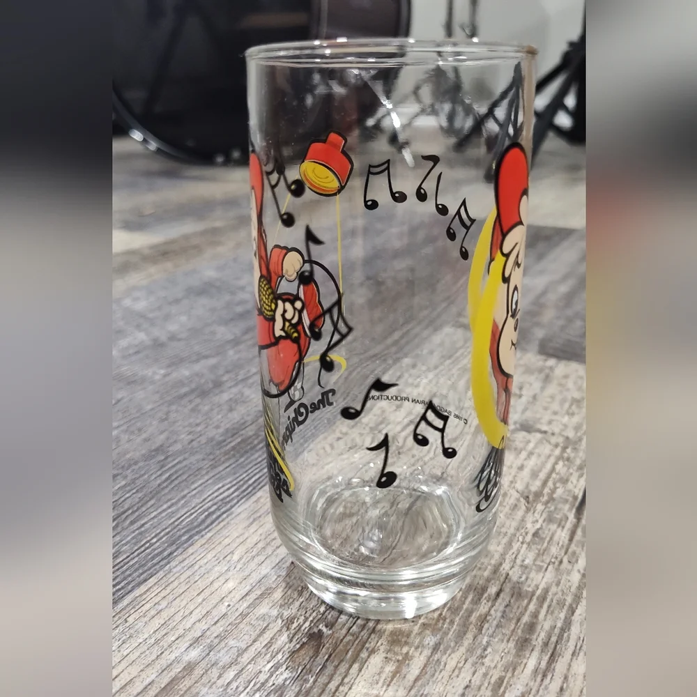 Vintage Alvin and the Chipmunks 1985 Alvin Drinking Glass Collectible